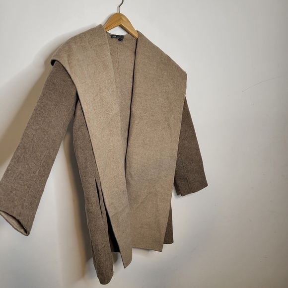 Vince Wool Blend Two Toned Open-Front Coat Size XS - Picture 4 of 14